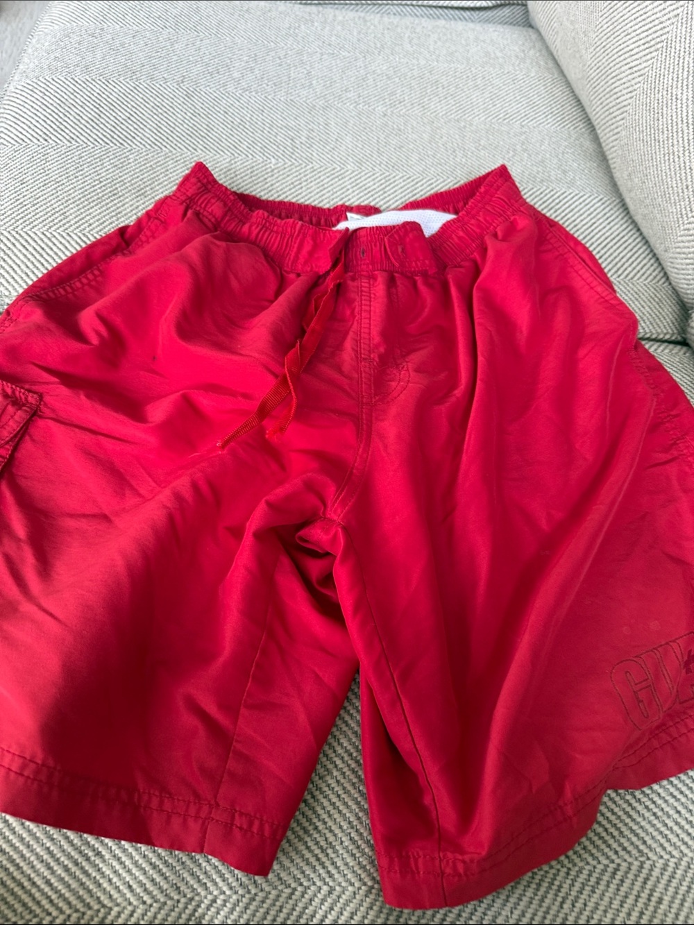 Dolfin Red Mens Swim Trunks